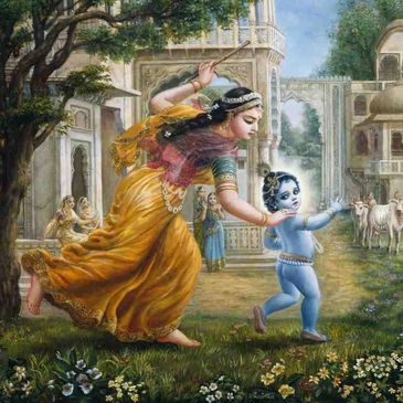 Damodarastakam in English | Krishna